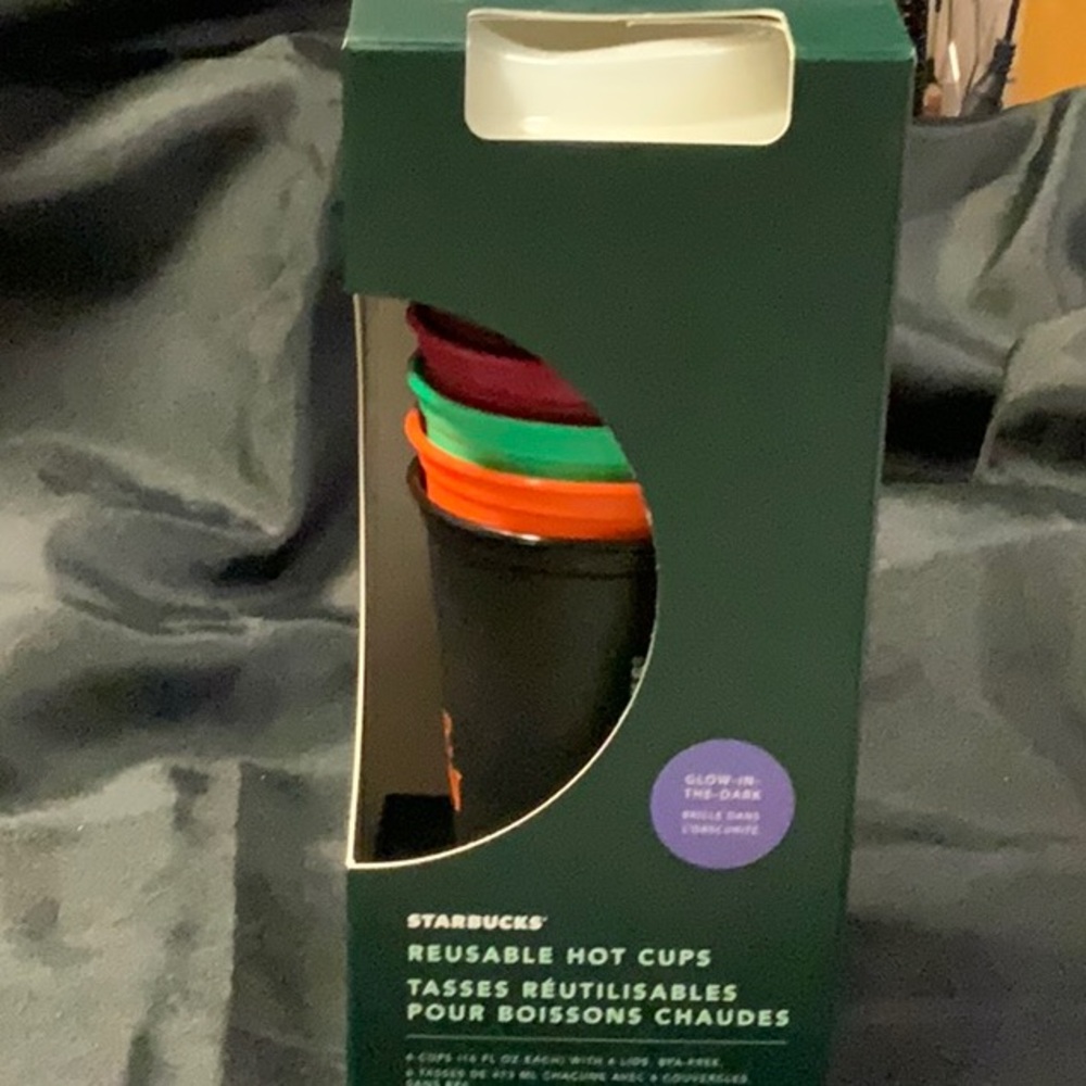 Starbucks reusable hot cups glow-in-the-dark